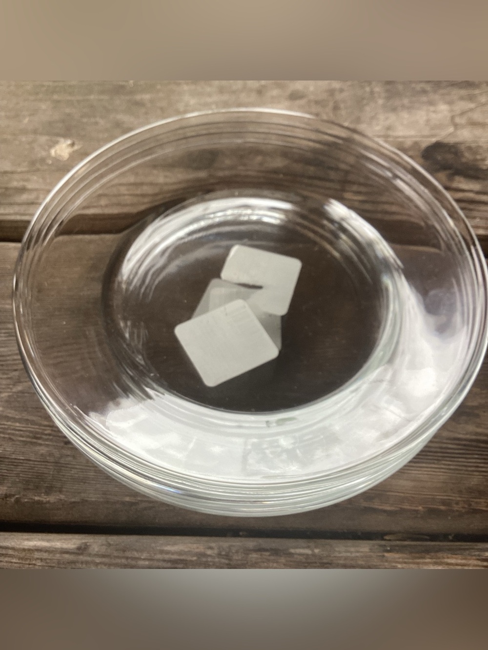 Clear Glass Plates - side salad or bread plate - set of 4